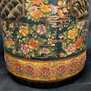 Large Chinese Export Umbrella Stand (RARE SIZE) – Satsuma Style Scenic Porcelain, Hand-Painted, c. 1950 🎨⛩️👑