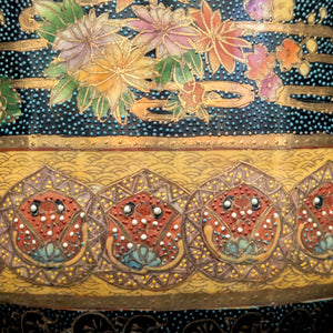 Large Chinese Export Umbrella Stand (RARE SIZE) – Satsuma Style Scenic Porcelain, Hand-Painted, c. 1950 🎨⛩️👑