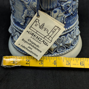 Limited Edition German Salt Glaze Stein – Medieval Knights Relief, RARE No. 1715 of 5000 (Western Germany), c. 1979 🍺🇩🇪🛡️