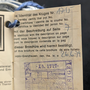 Limited Edition German Salt Glaze Stein – Medieval Knights Relief, RARE No. 1715 of 5000 (Western Germany), c. 1979 🍺🇩🇪🛡️