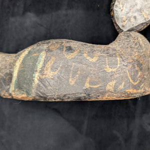 Vintage Hand-Carved Wooden Duck Decoy by Unknown Maker (Folk Art, Hunting), Circa 1940s 🦆🪵🌾