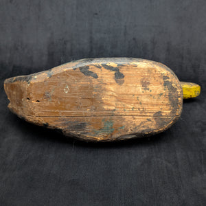 Vintage Hand-Carved Wooden Duck Decoy by Unknown Maker (Folk Art, Hunting), Circa 1940s 🦆🪵🌾