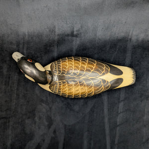 Vintage Hand-Painted Canada Goose Decoy by Wgio (Hand-Painted, Hunting), 1992 🦆🎨🌿