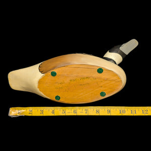 Vintage Hand-Painted Canada Goose Decoy by Wgio (Hand-Painted, Hunting), 1992 🦆🎨🌿