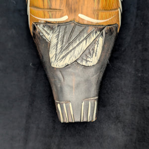 Vintage Hand-Carved Wooden Duck Decoy by Unknown Maker (Folk Art, Hunting), Circa 1940s 🦆🪵🌾