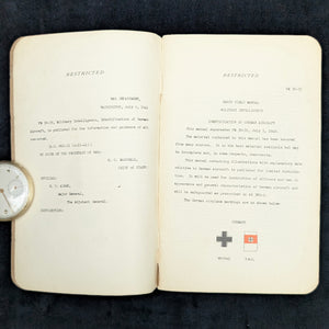 Basic Field Manual, FM 30-35, Identification of German Aircraft (RARE Restricted Edition), 1941 📜✈️💣