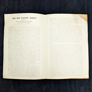 The New States’ Rights by Woodrow Wilson (First Edition Pamphlet, Governor of New Jersey), 1911 🇺🇸📜🏛️