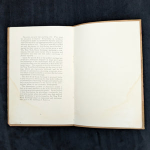 The New York Stock Exchange (History, Organization, Operation, Service), First Edition, 1926 🏛️💰📈