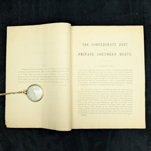 The Confederate Debt and Private Southern Debts by J. Barr Robertson (First Edition London Printing), 1884 🇬🇧💰⚔️