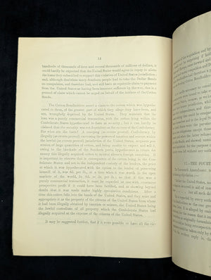 The Confederate Debt and Private Southern Debts by J. Barr Robertson (First Edition London Printing), 1884 🇬🇧💰⚔️
