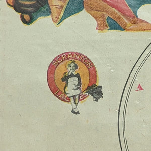 Scranton Bedspreads Color Advertisement by Coles Phillips (Art Deco Illustration), Circa 1925 🎨🛌🇺🇸