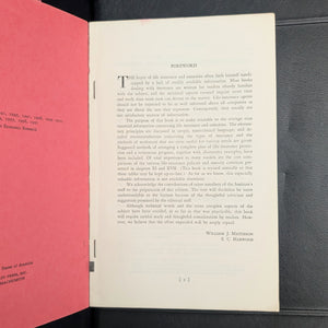 Life Insurance And Annuities From The Buyer’s Point Of View by William J. Matteson and E. C. Harwood, 1957 🇺🇸💰📜