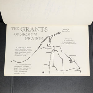 The Grants of Sequim Prairie by Edgar B. Wicklander (Signed, First Printing), 1982 📜✍️🌲