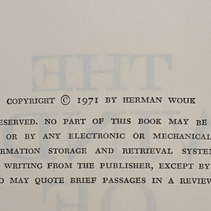 The Winds Of War, by Herman Wouk, (Later Printing), 1971 📜⚔️🏛️