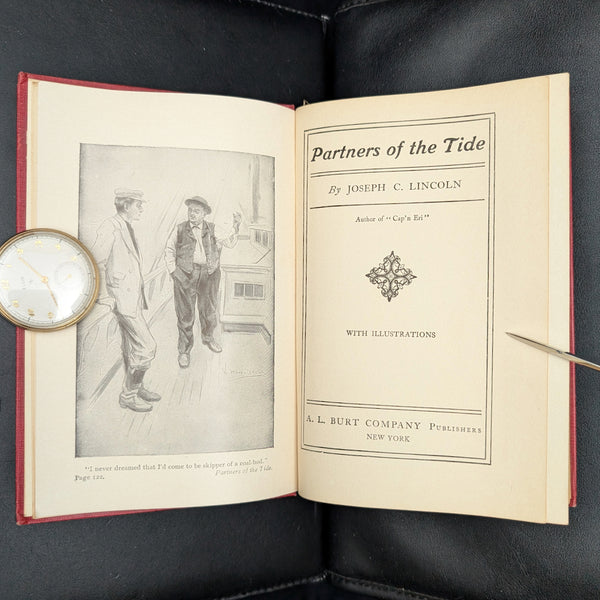 Partners of the Tide, by Joseph C. Lincoln, (Illustrated, A. L. Burt Edition), 1905 🌊⛵️📜