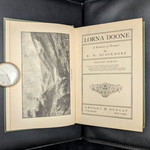 Lorna Doone, by R.D. Blackmore, (RARE, Decorative Binding, Illustrated), c. 1909 📜🥀🇬🇧
