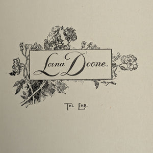 Lorna Doone, by R.D. Blackmore, (RARE, Decorative Binding, Illustrated), c. 1909 📜🥀🇬🇧