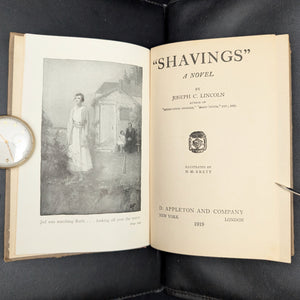 Shavings, by Joseph C. Lincoln, (RARE, First Edition, Illustrated), 1919 🌊⛵️📖