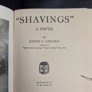 Shavings, by Joseph C. Lincoln, (RARE, First Edition, Illustrated), 1919 🌊⛵️📖