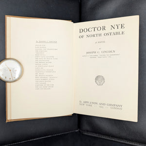 Doctor Nye of North Ostable, by Joseph C. Lincoln, (RARE, First Edition), 1923 📜🩺🌊