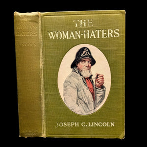 Cover of the book 'The Woman-Haters' by Joseph C. Lincoln, featuring an illustration of a man in a hat and coat.