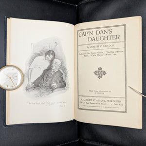 Cap'n Dan's Daughter, by Joseph C. Lincoln, (RARE, Illustrated, A. L. Burt Edition), 1914