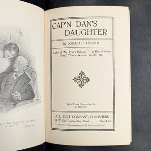 Cap'n Dan's Daughter, by Joseph C. Lincoln, (RARE, Illustrated, A. L. Burt Edition), 1914 📜✍️🏛️