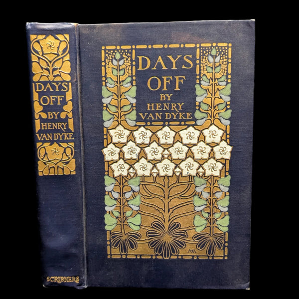A hardcover book titled 'Days Off' by Henry Van Dyke, featuring a floral design on the cover.