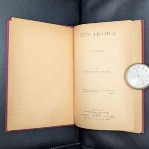 The Prairie, by J. Fenimore Cooper, (Decorative Binding), Undated (c. 1893) 🌾📜🏞️