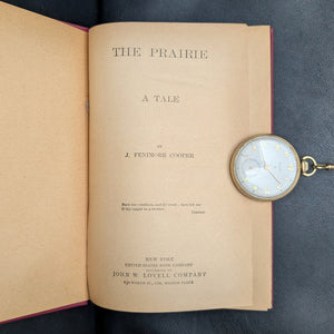 The Prairie, by J. Fenimore Cooper, (Decorative Binding), Undated (c. 1893) 🌾📜🏞️