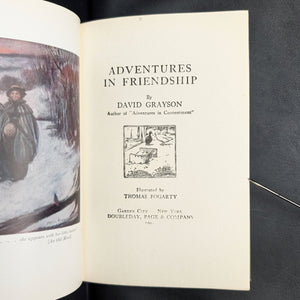 Adventures In Friendship, by David Grayson, (RARE, First Edition, Illustrated), 1910 📜✍️🏛️