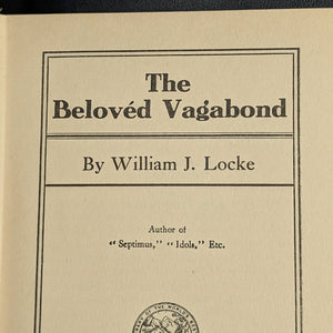 The Beloved Vagabond, by William J. Locke, (A. L. Burt Edition), 1900 🚶‍♂️📜🗺️
