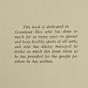 The Junior Sports Anthology, by Robert F. Kelley, (First Edition, with Inscription), 1945 🏈📚🏆