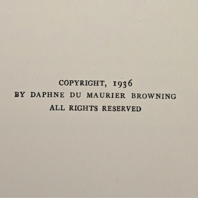 Jamaica Inn by Daphne du Maurier (First American Edition), 1936 📜🏛️📚