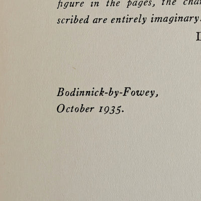 Jamaica Inn by Daphne du Maurier (First American Edition), 1936 📜🏛️📚
