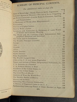 La enciclopedia del Pequeño Gigante y tesoro de referencias rápidas de KL Armstrong (edición rara de 1892) 📜🎩🕰️