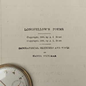 Poems of Henry W. Longfellow by Henry W. Longfellow (A. L. Burt Edition), 1901 📜🇺🇸🏛️