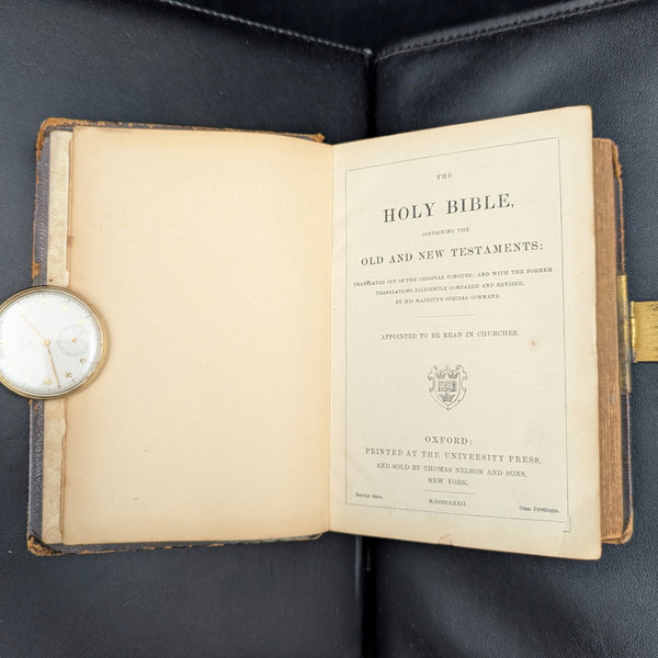 The Holy Bible, King James Version by the Church of England (Rare Oxford University Press Edition), 1872 📜🇬🇧🏛️