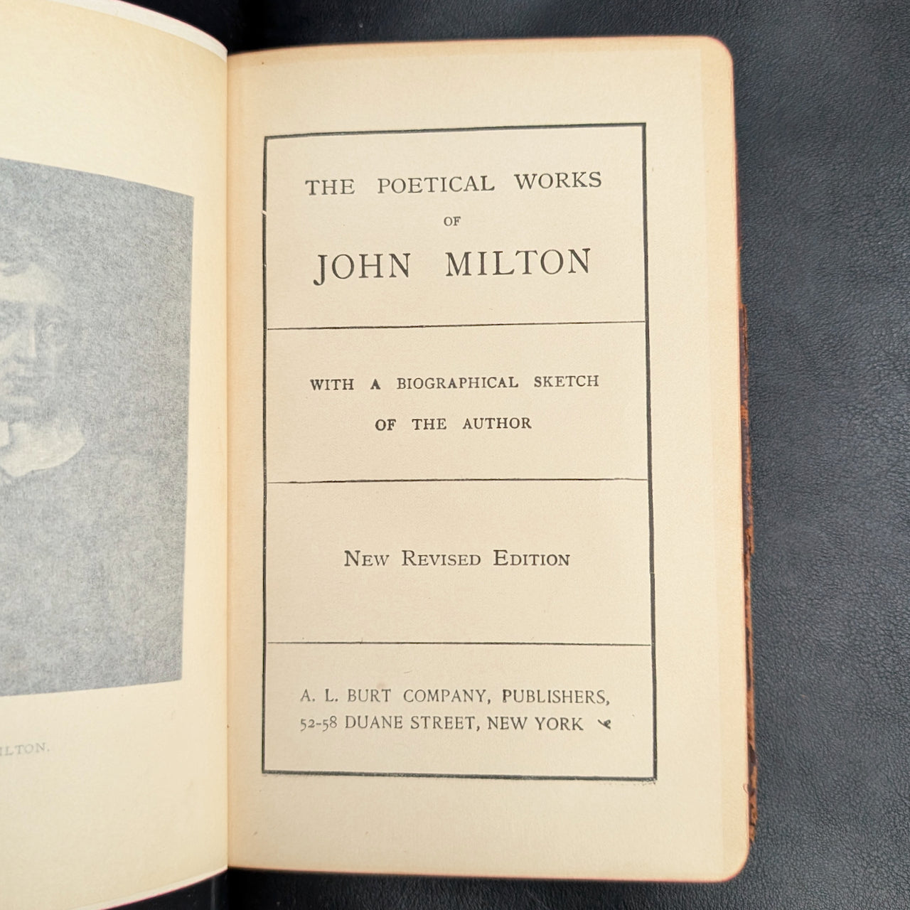 The Poetical Works Of John Milton, New Revised Edition, A. L. Burt Company