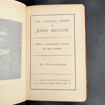 The Poetical Works Of John Milton, New Revised Edition, A. L. Burt Company