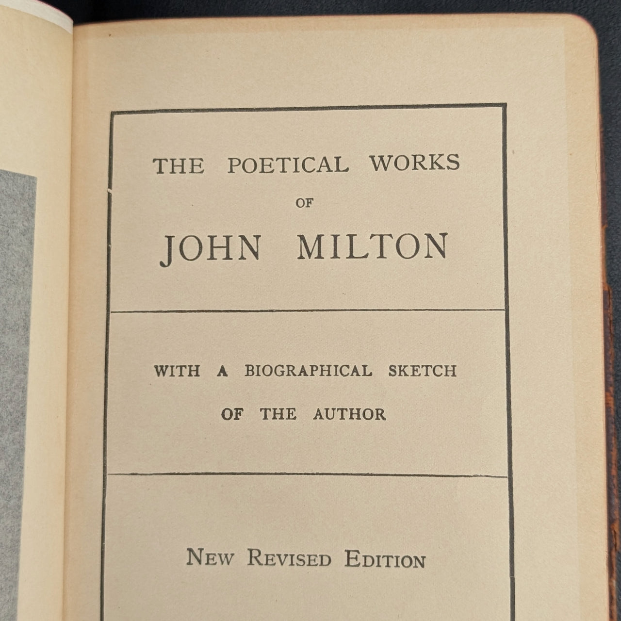 The Poetical Works Of John Milton, New Revised Edition, A. L. Burt Company
