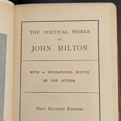 The Poetical Works Of John Milton, New Revised Edition, A. L. Burt Company