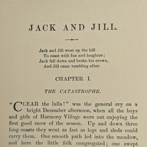 Jack and Jill: A Village Story by Louisa M. Alcott (Illustrated, Inscribed), 1910 📜🏡✨