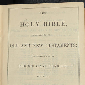 The Holy Bible, by American Bible Society, (RARE, Massachusetts Bible Society Provenance), 1886 📖📜🙏