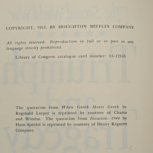 The Second World War by Winston S. Churchill (RARE, Complete First American Edition, 6-Volume Set), 1948–1953 🏛️⚔️🎖️