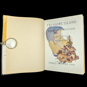 Treasure Island, by Robert Louis Stevenson, (Illustrated by N. C. Wyeth), 1942 🏴‍☠️📜🏝️