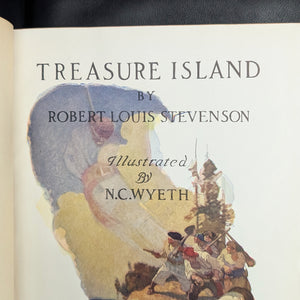 Treasure Island, by Robert Louis Stevenson, (Illustrated by N. C. Wyeth), 1942 🏴‍☠️📜🏝️