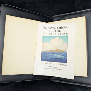 The Mysterious Island, by Jules Verne, (RARE, Illustrated by N. C. Wyeth), 1946 🏝️📜⚙️