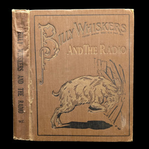 Cover of the book 'Billy Whiskers And The Radio' featuring an illustration of a goat with a radio.