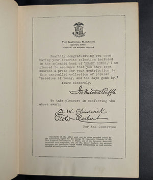Heart Songs, Dear To The American People by Joe Mitchell Chapple (First Edition, Musical Notation), 1909 🎶🇺🇸📜